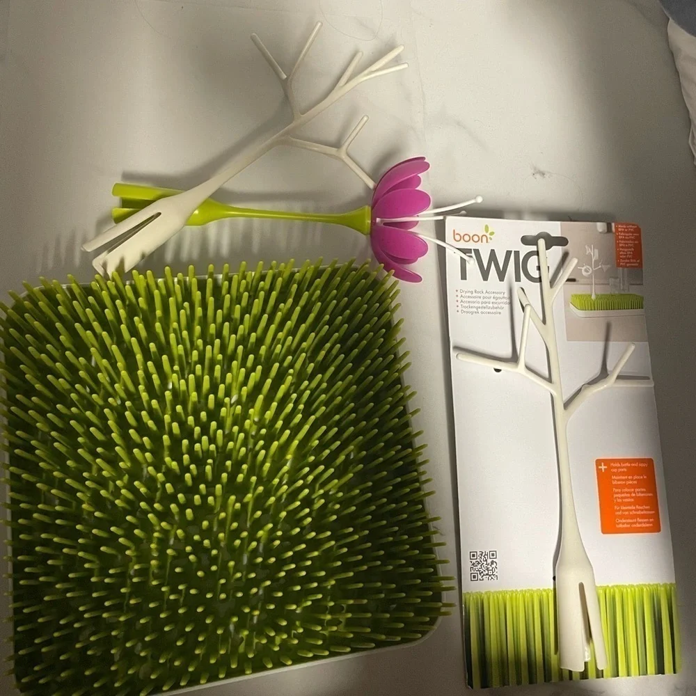 🎁2 for $10🎀🛍️🛒Grass Countertop Baby Bottle Drying Rack with StemAccessories,